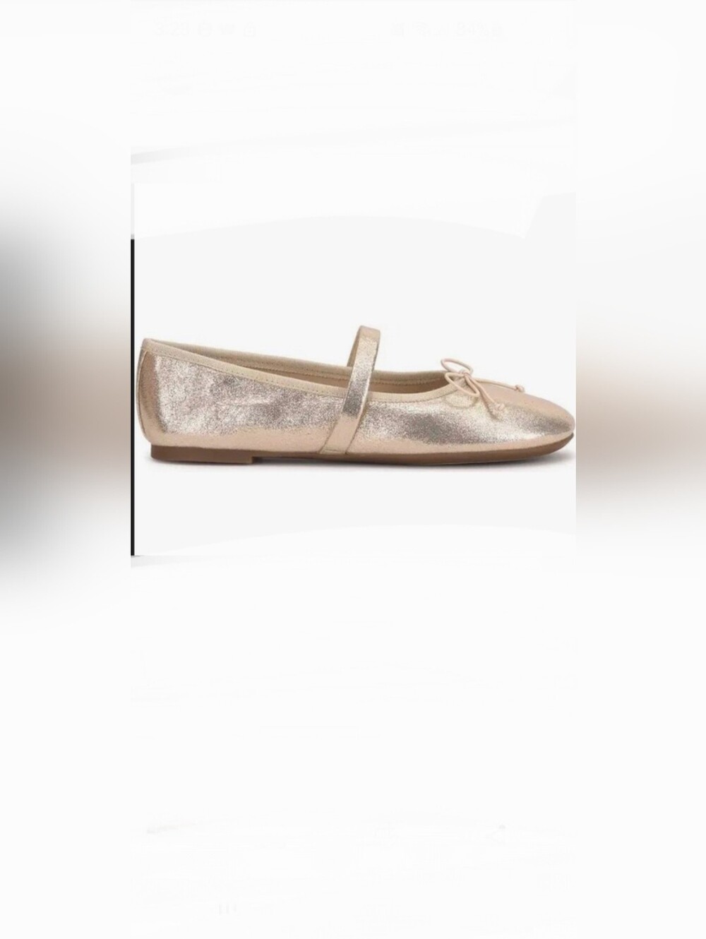 Jessica Simpson Azalina Champagne gold‎ Mary Jane Flats size 10/41.5 brand new